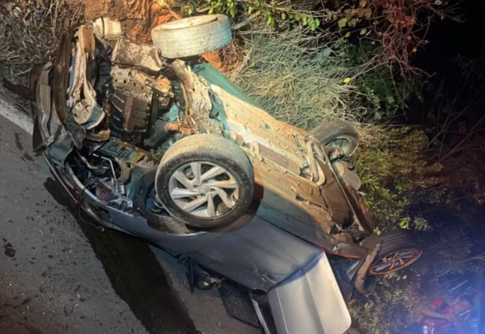 Jovem morre em capotamento na Rodovia do Calçado, em Perdigão (MG)