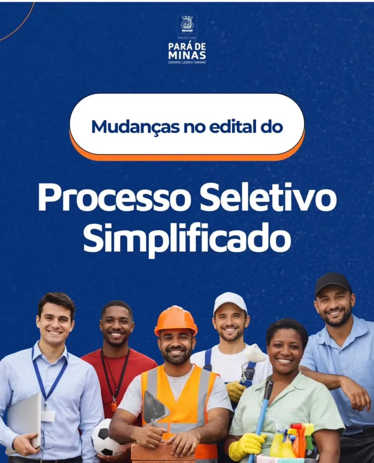 Se atente na mudança do edital do Processo Seletivo Simplificado.