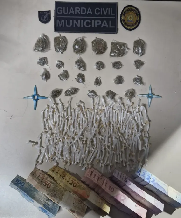 Guarda Civil Municipal prende dupla por tráfico de drogas no bairro Concesso Elias
