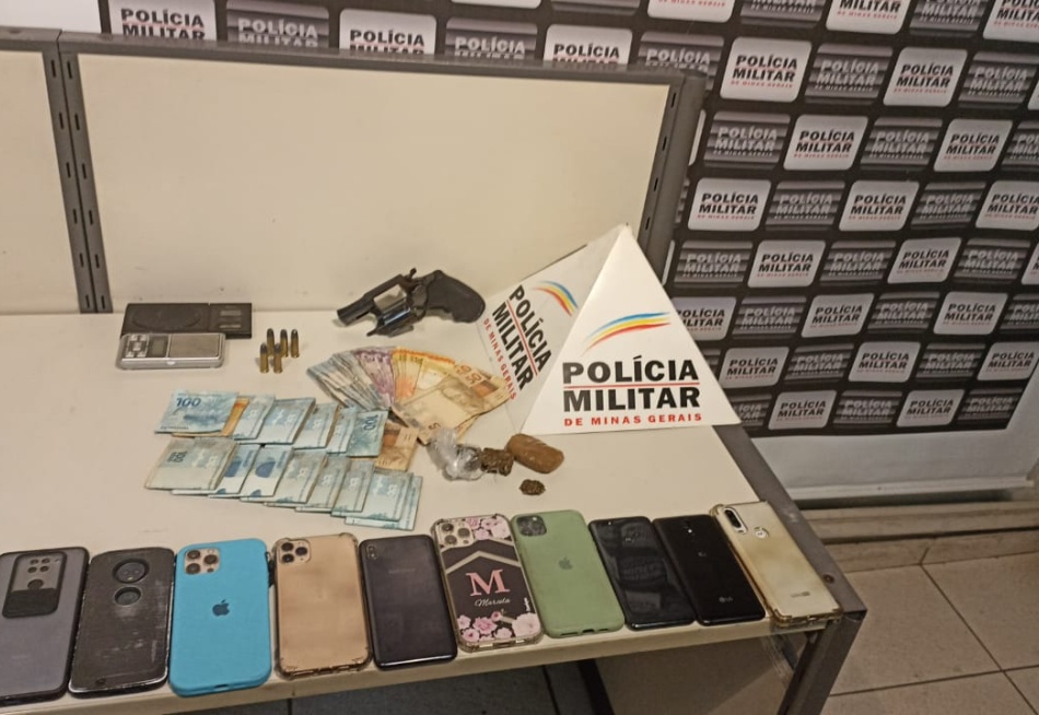 Polícia Militar prendeu autores de extorsão mediante sequestro, posse ilegal de arma de fogo e tráfico de drogas