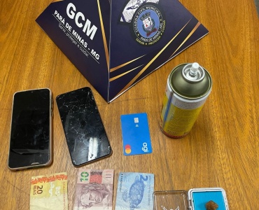 Guarda Civil de Pará de Minas apreende drogas e detém dois suspeitos de tráfico no bairro JK