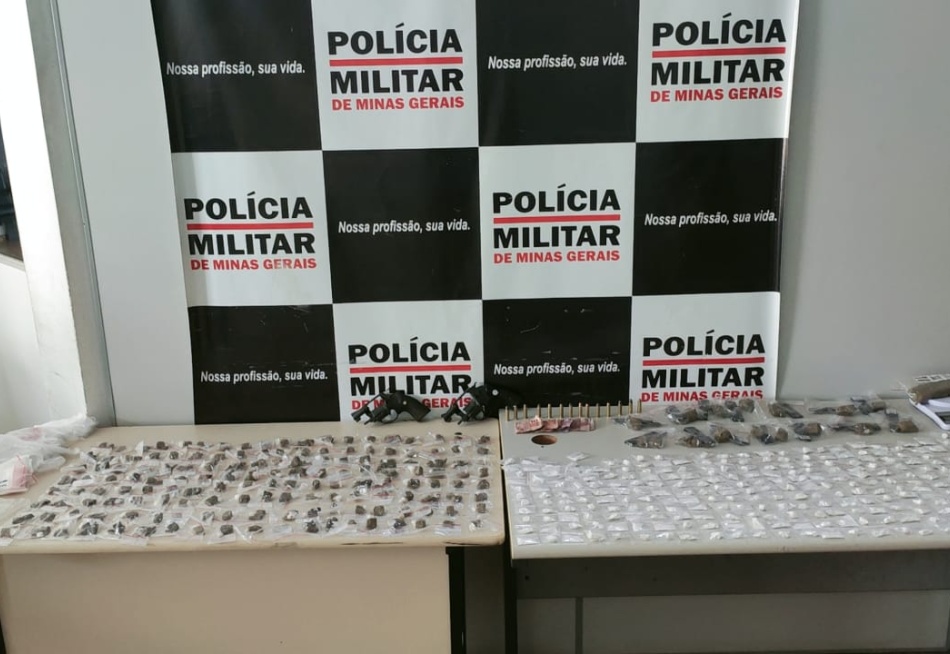 Adolescentes são apreendidos em Nova Serrana suspeitos de tráfico de drogas e porte ilegal de armas de fogo