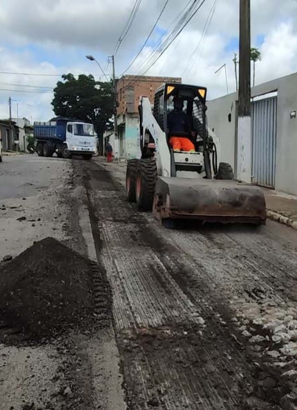 Prefeitura iniciou recapeamento da avenida Nossa Senhora da Piedade