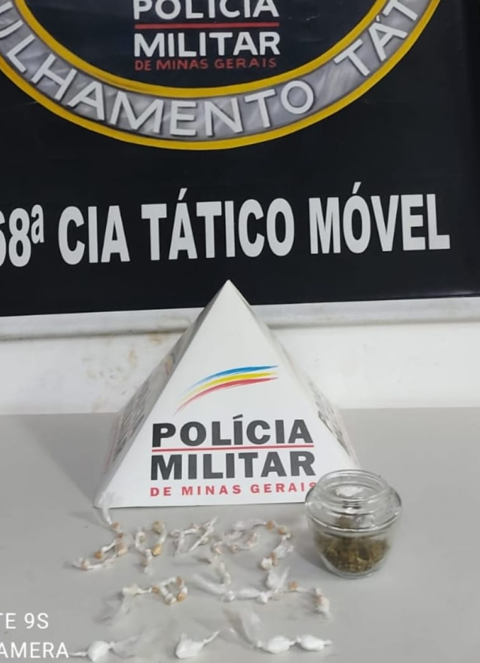 Polícia Militar apreendeu adolescente com drogas em Nova Serrana