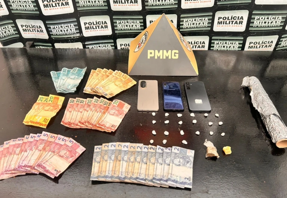 Polícia Militar apreende drogas e prende dois homens por tráfico em Pará de Minas