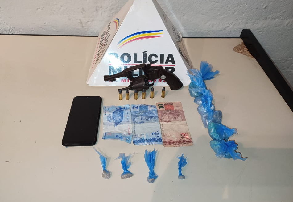 Adolescente é apreendido em Divinópolis com revólver e drogas