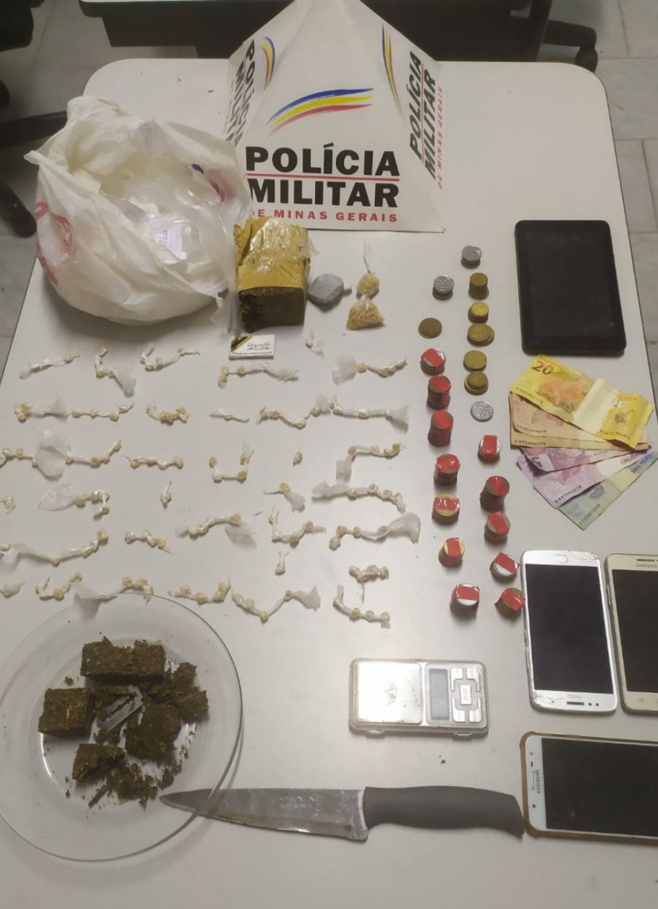 Polícia Militar prende cinco pessoas em Igaratinga por tráfico de drogas