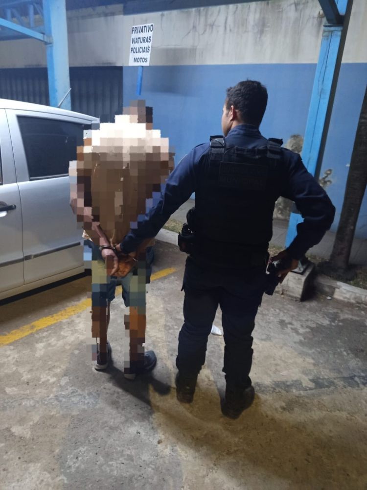 Guarda Civil Municipal detém indivíduo por violência doméstica na área central da cidade