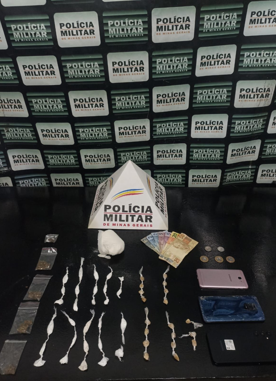 Pará de Minas: PM prende suspeitos por tráfico de drogas, cumprimento de mandado e receptação