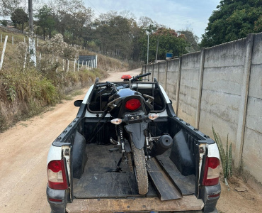 Motocicleta Roubada é Recuperada em Povoado de Limas do Pará e Jovem é Preso por Receptação