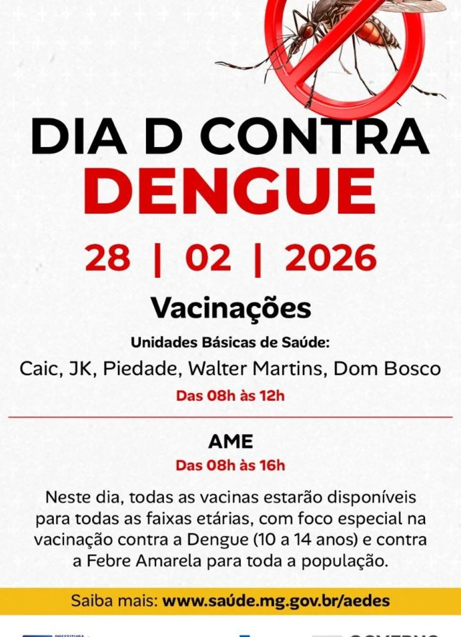 Prefeitura intensifica ações de combate à dengue com mutirão e dia D em Pará de Minas