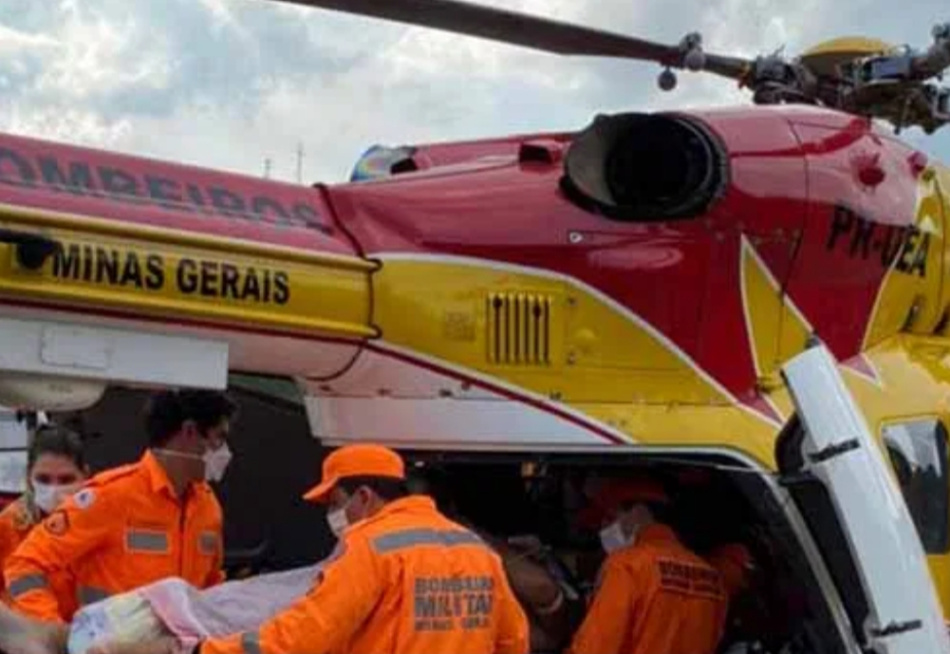 Homem fratura a coluna cervical após pular em uma piscina em Mateus Leme