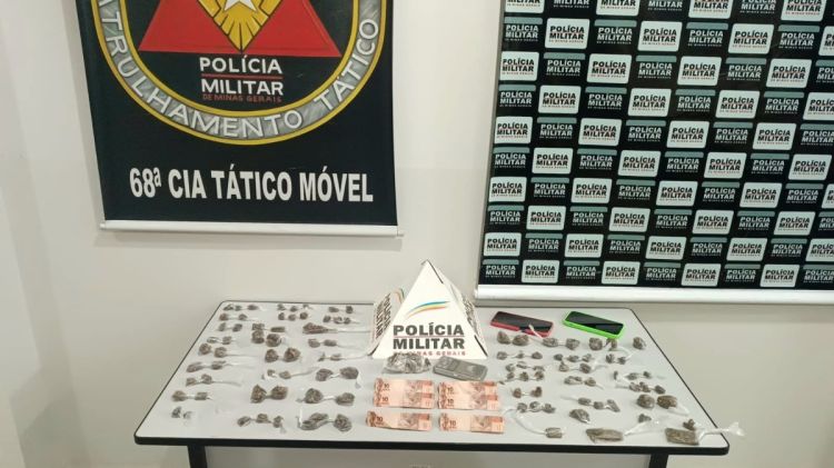 NOVA SERRANA/MG – Polícia Militar prende suspeito e apreende expressiva quantidade de substância entorpecente