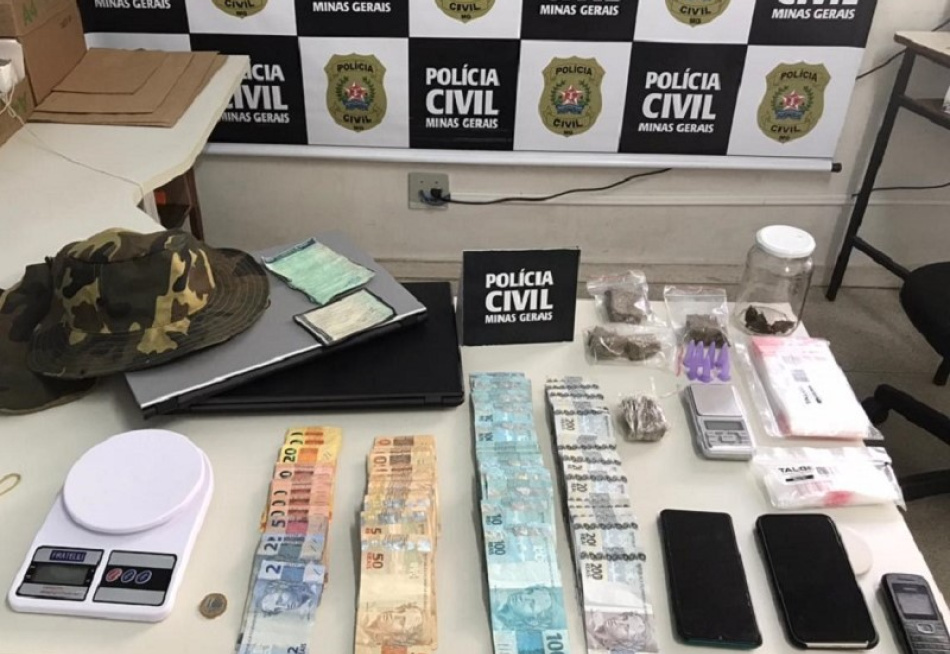 Polícia Civil prende dois homens em Pará de Minas pelos crimes de tráfico e associação para o tráfico de drogas
