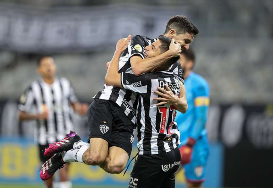 Atlético goleia o Atlético-GO e sobe para o quinto lugar na tabela de classificação do Campeonato Brasileiro