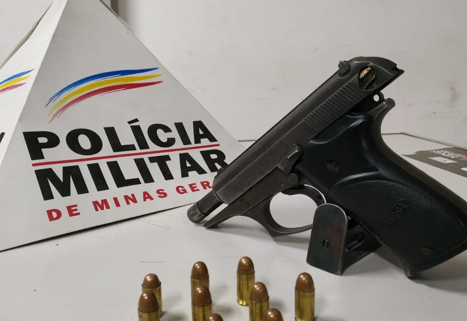 Homem é preso em Nova Serrana com um revólver calibre .380