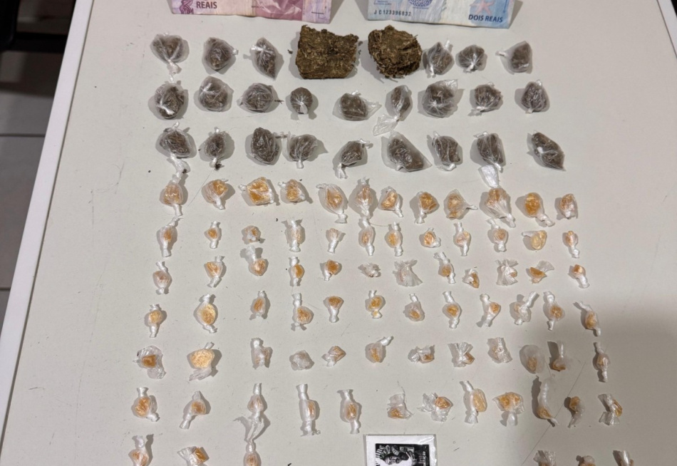 GCM  realiza prisões por tráfico e receptação no bairro São Geraldo.