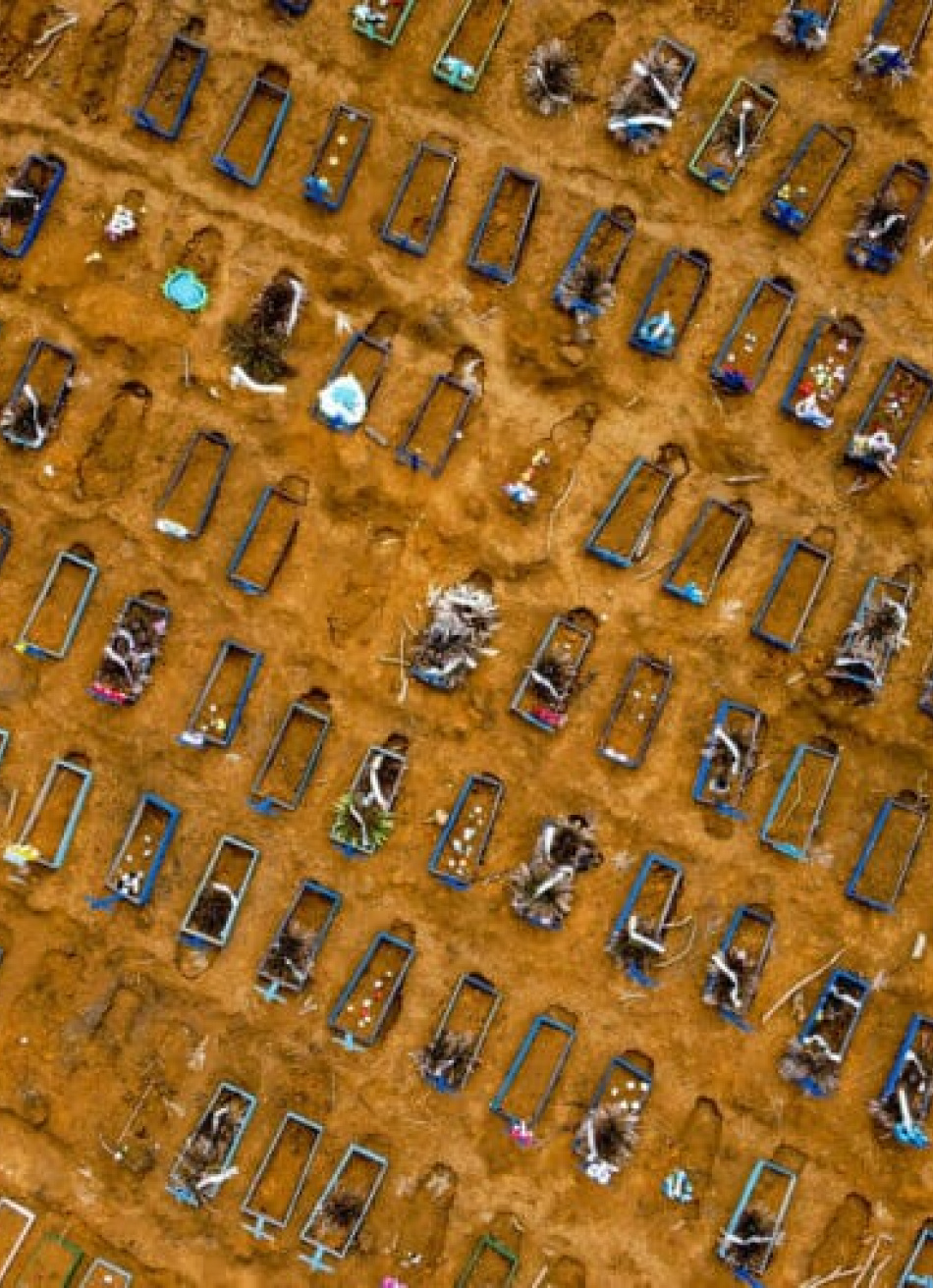 Brasil bateu o recorde de média móvel de mortes pela Covid-19 pelo sétimo dia consecutivo