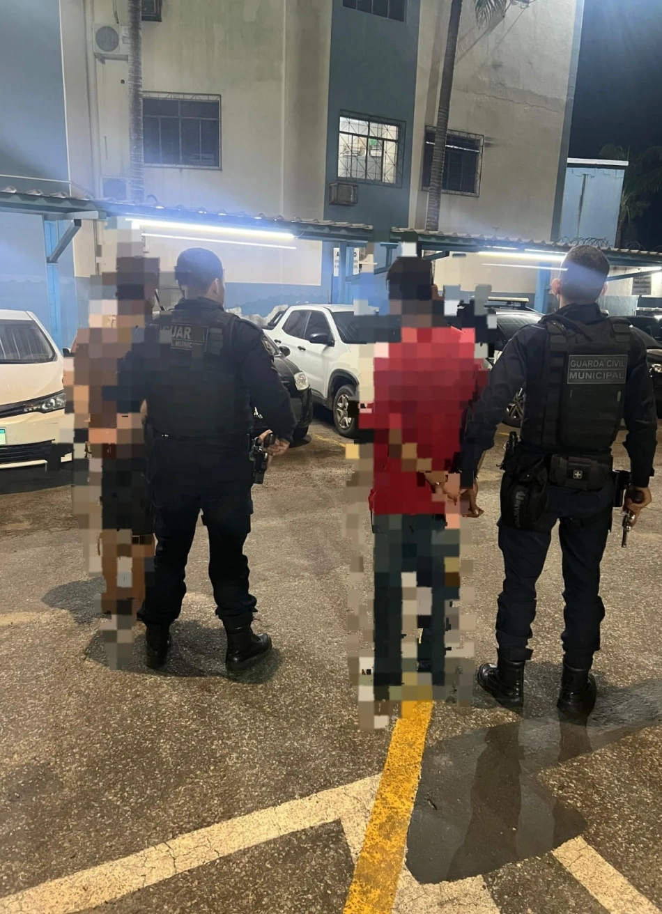 Guarda Municipal detém homem e apreende adolescente por tráfico de drogas no Bairro Planalto