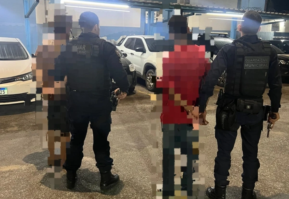 Guarda Municipal detém homem e apreende adolescente por tráfico de drogas no Bairro Planalto