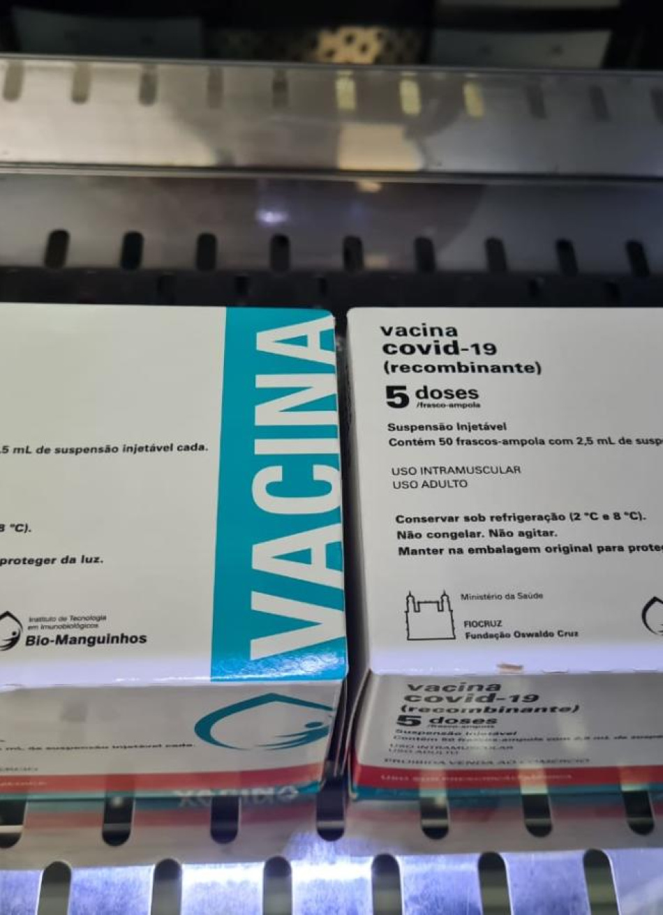 Pará de Minas recebeu nesta terça-feira um novo lote com 1.625 doses da vacina contra a Covid-19