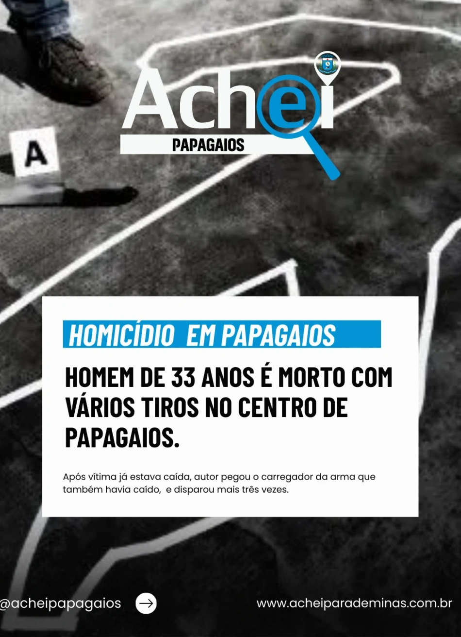 Homicídio choca a cidade de Papagaios