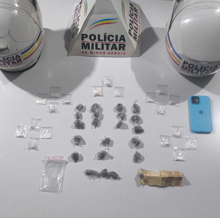 Homem é preso suspeito por tráfico de drogas em Pitangui/MG