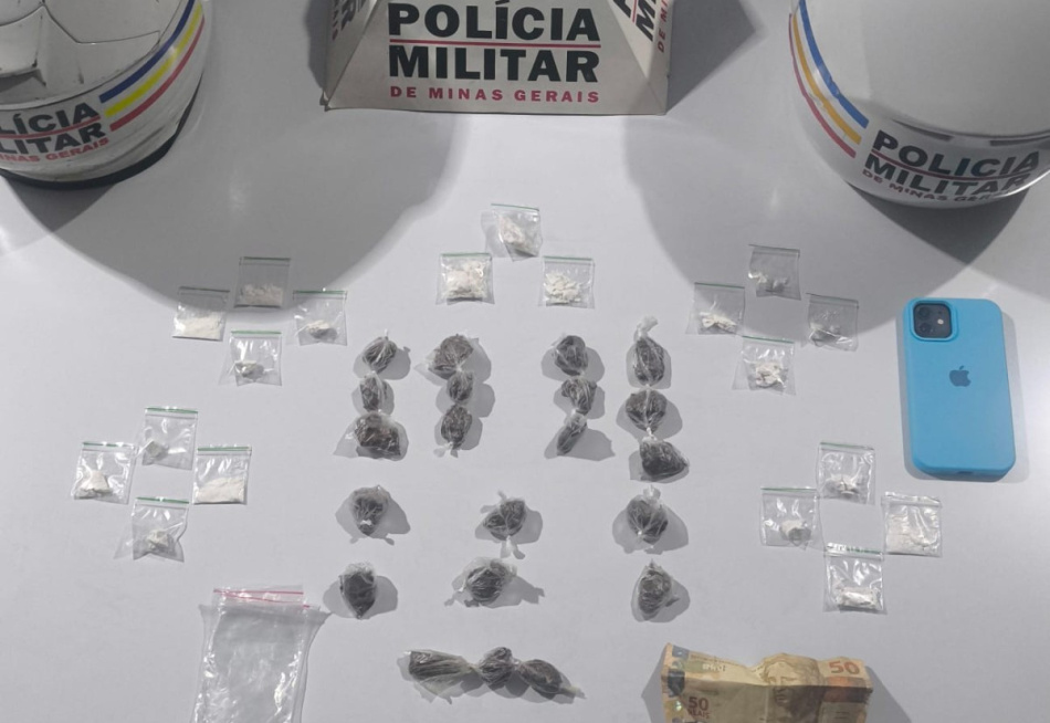 Homem é preso suspeito por tráfico de drogas em Pitangui/MG