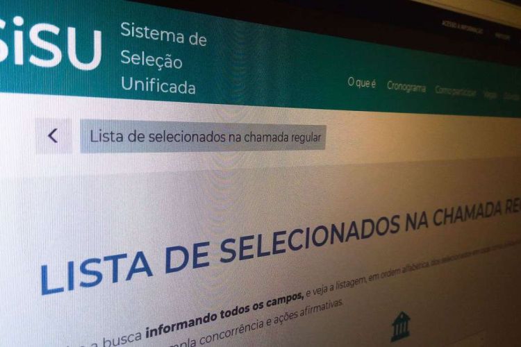 Começou nesta terça-feira o prazo de inscrições no Sistema de Seleção Unificada (Sisu) 2022