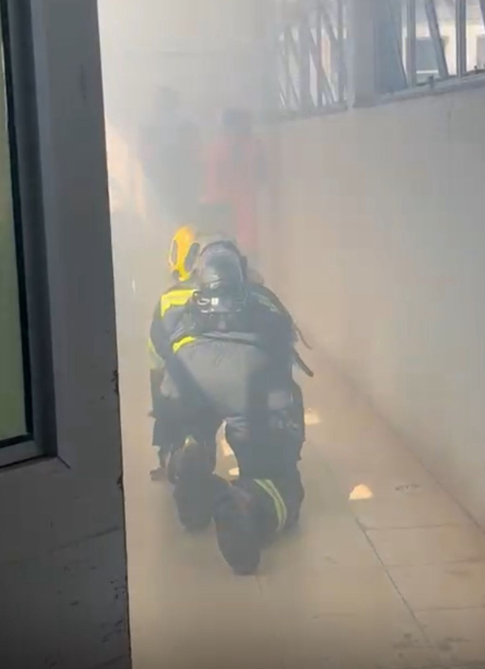 Simulado de evacuação de incêndio, movimenta profissionais da UPA em Pará de Minas