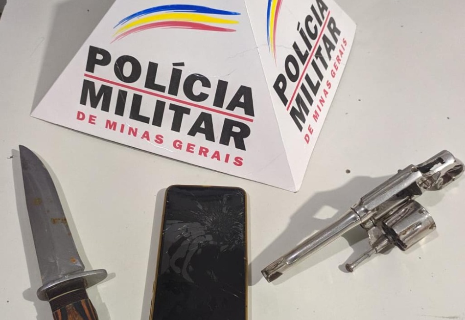 Polícia Militar evita homicídio e apreende arma de fogo em Cláudio