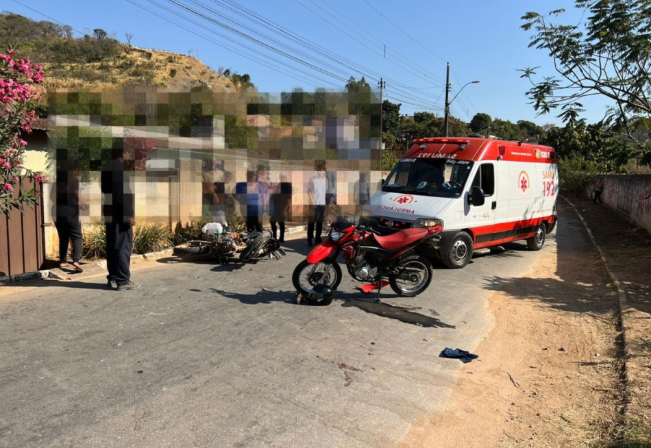 PM registra acidente de trânsito com vítima  na Vila Nossa Senhora Aparecida.