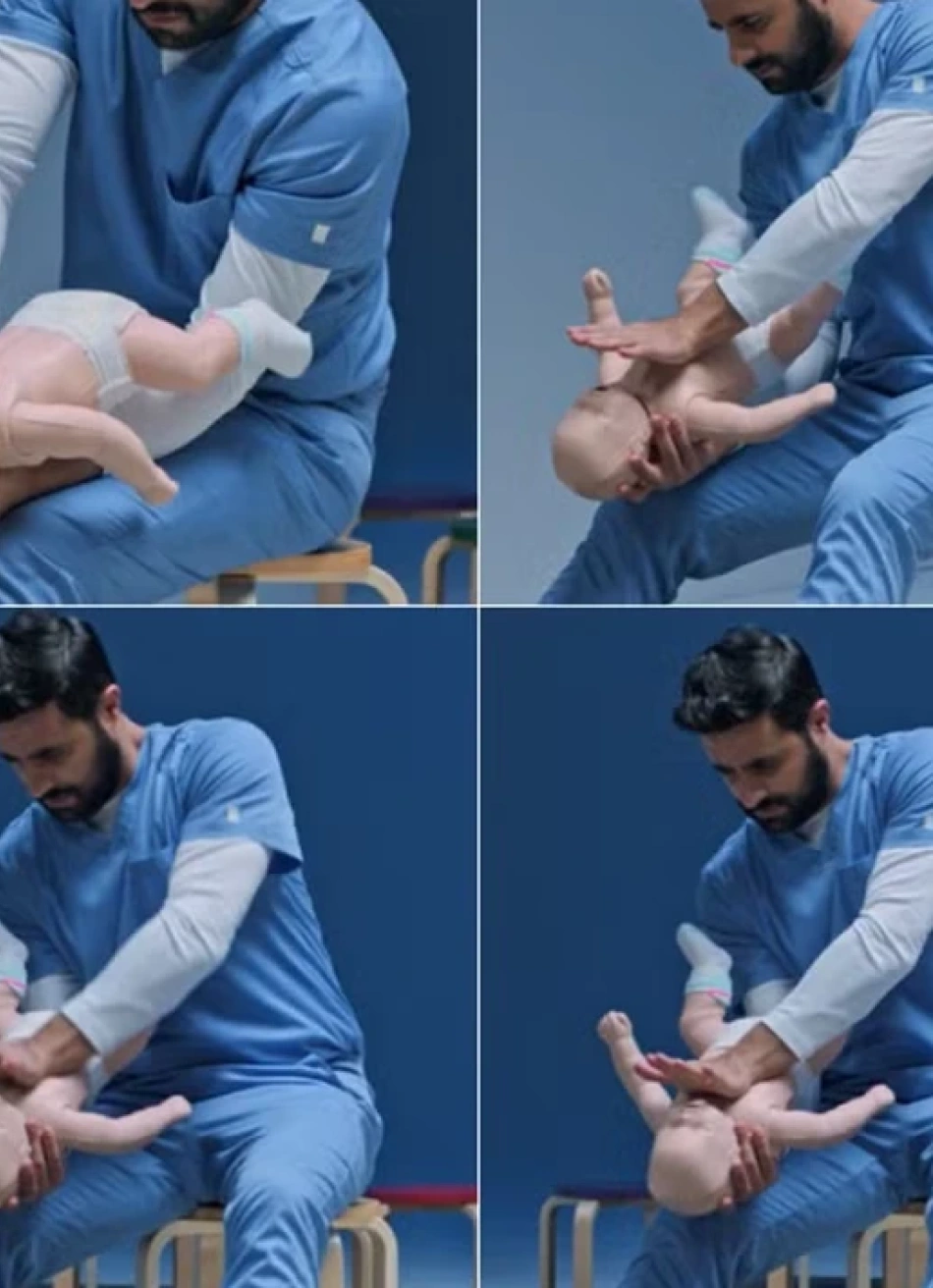 Novas diretrizes mudam manobras de desengasgo em bebês, crianças e adultos