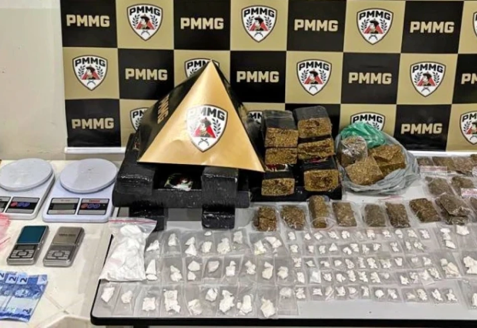 Polícia Militar apreende arma de uso restrito e grande quantidade de drogas após tentativa de homicídio.