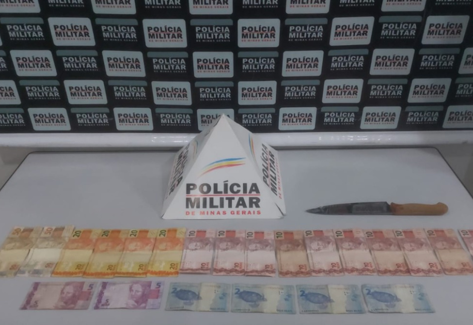 NOVA SERRANA/MG – POLÍCIA MILITAR AGE RÁPIDO E PRENDE HOMEM POR FURTO EM COMÉRCIO