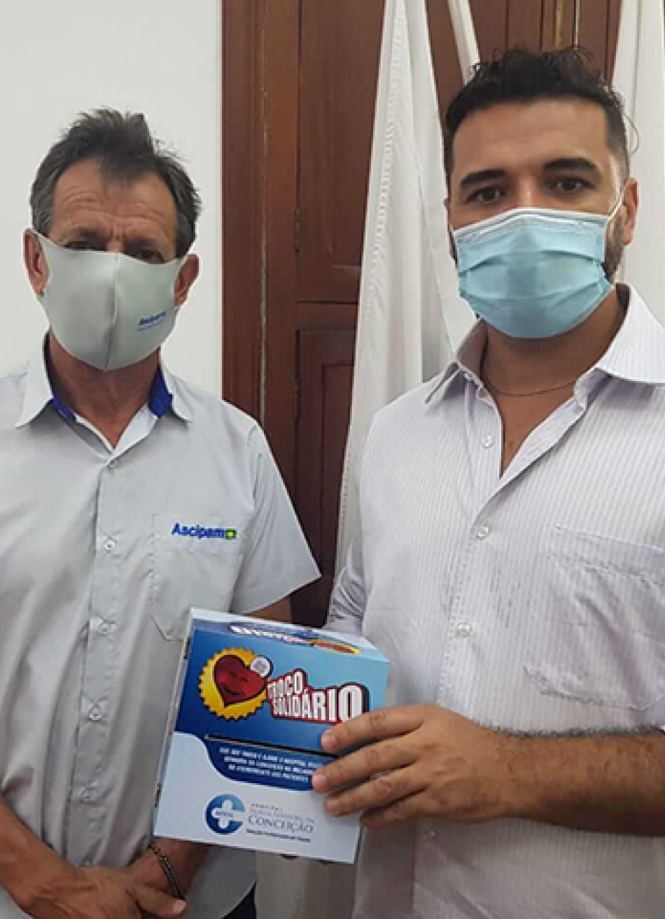 Ascipam e HNSC fazem parceria e lançam a nova fase da campanha Troco Solidário