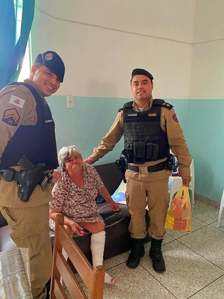 PITANGUI/MG – Polícia Militar realiza visita preventiva ao Asilo Padre Américo