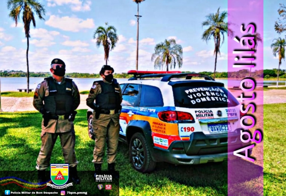 Em comemoração aos 15 anos da Lei Maria da Penha, Polícia Militar lançou a campanha Agosto Lilás