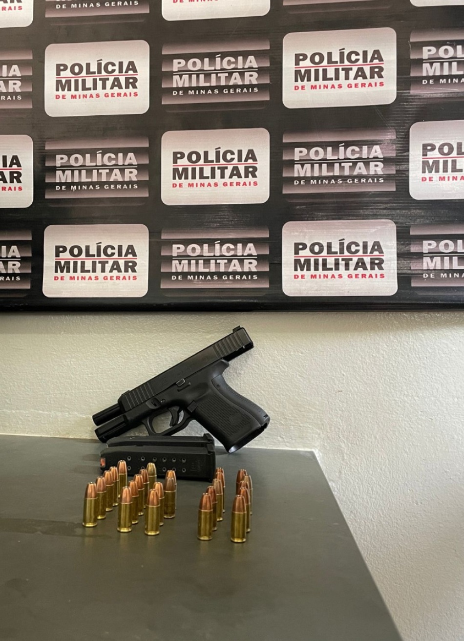 Menor é apreendido com uma pistola Glock G19 em Bom Despacho