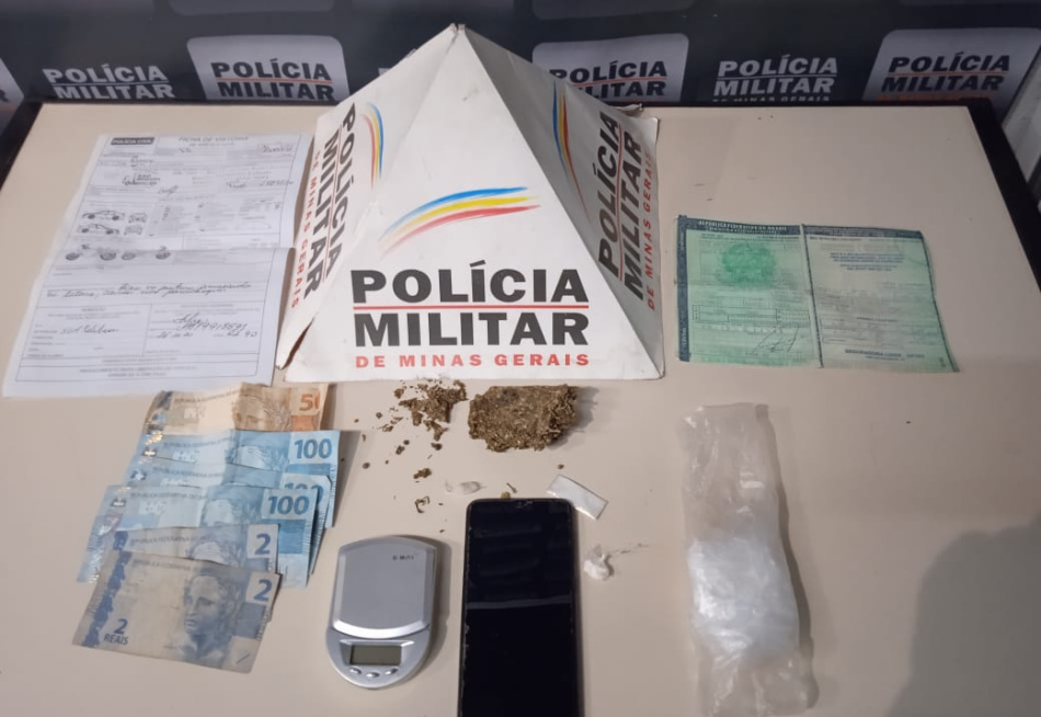 Polícia Militar prende dois homens em Divinópolis por porte de droga