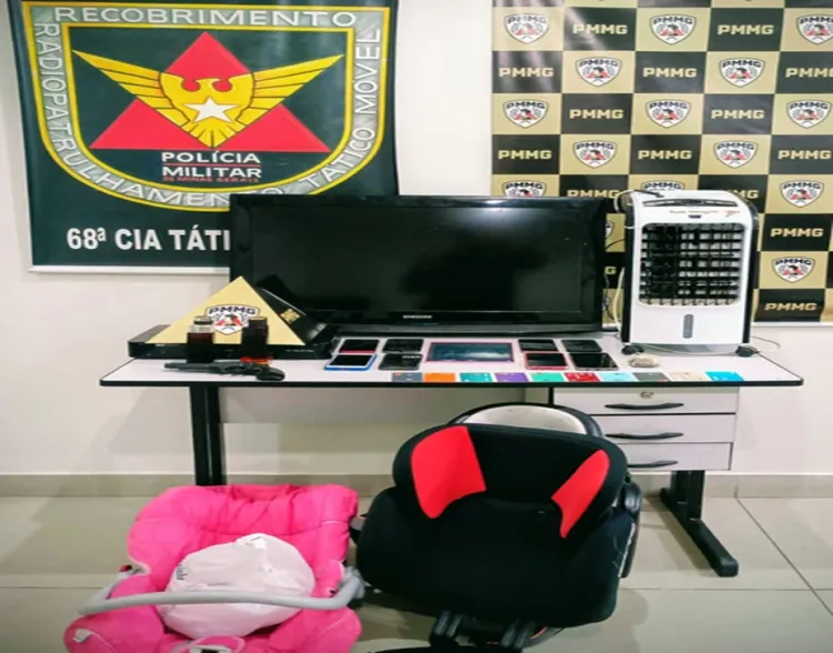 POLÍCIA MILITAR APREENDE MATERIAIS ROUBADOS E DETÉM SUSPEITOS EM PITANGUI