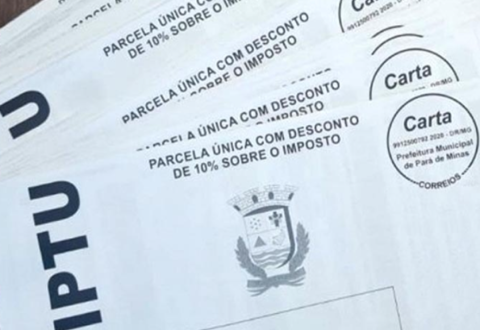 Prefeitura de Pará de Minas reduz número de parcelas para pagamento do IPTU 2025