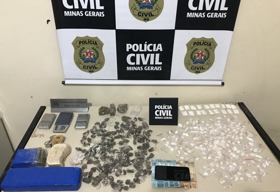 Polícia Civil prende suspeito de ser um dos gerentes do tráfico de drogas em Nova Serrana