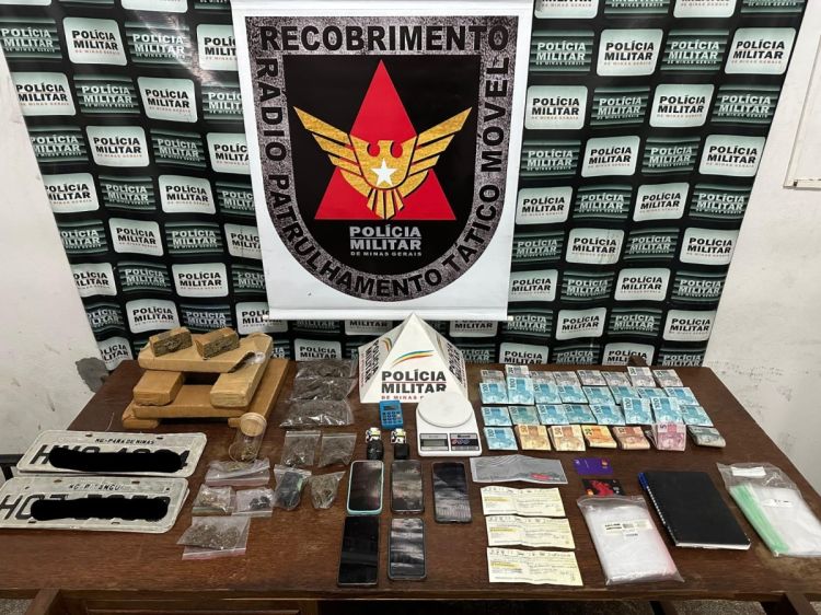 Pará de Minas – Polícia Militar prende dois suspeitos por tráfico de drogas