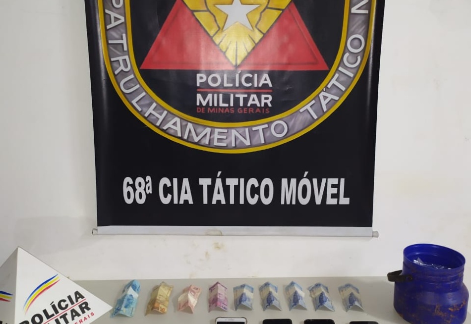 Polícia Militar prende três suspeitos de tráfico de drogas em Nova Serrana