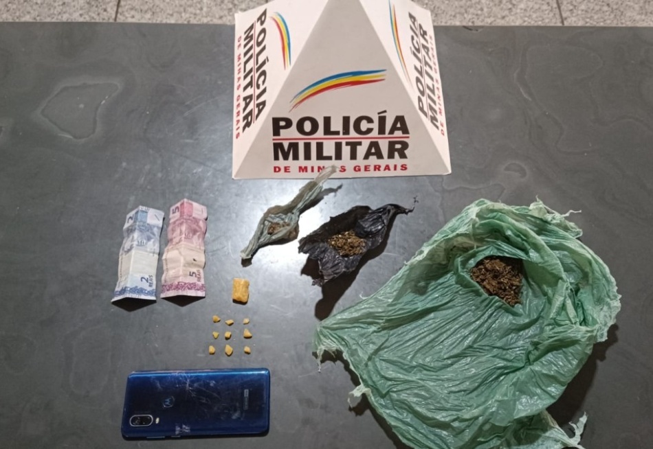 PITANGUI/MG – Homem é preso pela Polícia Militar suspeito por envolvimento com o tráfico de drogas