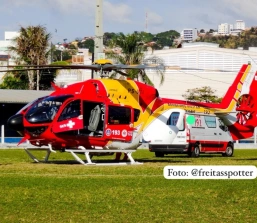 Bebê com quadro respiratório grave é transferido com apoio aéreo de Pará de Minas para Três Corações