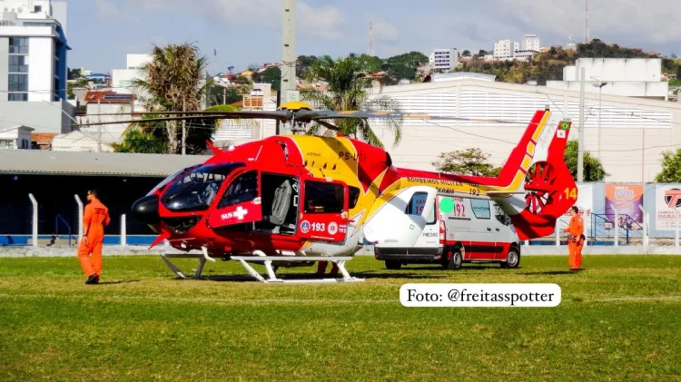 Bebê com quadro respiratório grave é transferido com apoio aéreo de Pará de Minas para Três Corações