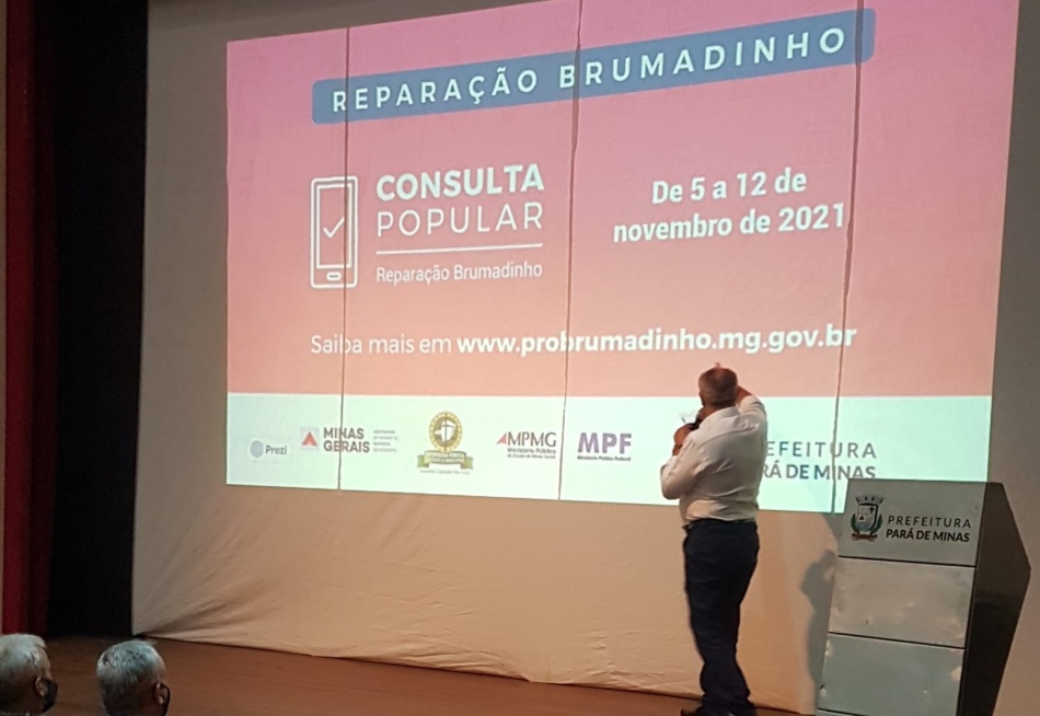 Consulta Popular, reparação Brumadinho é prorrogada até o dia 22 de novembro