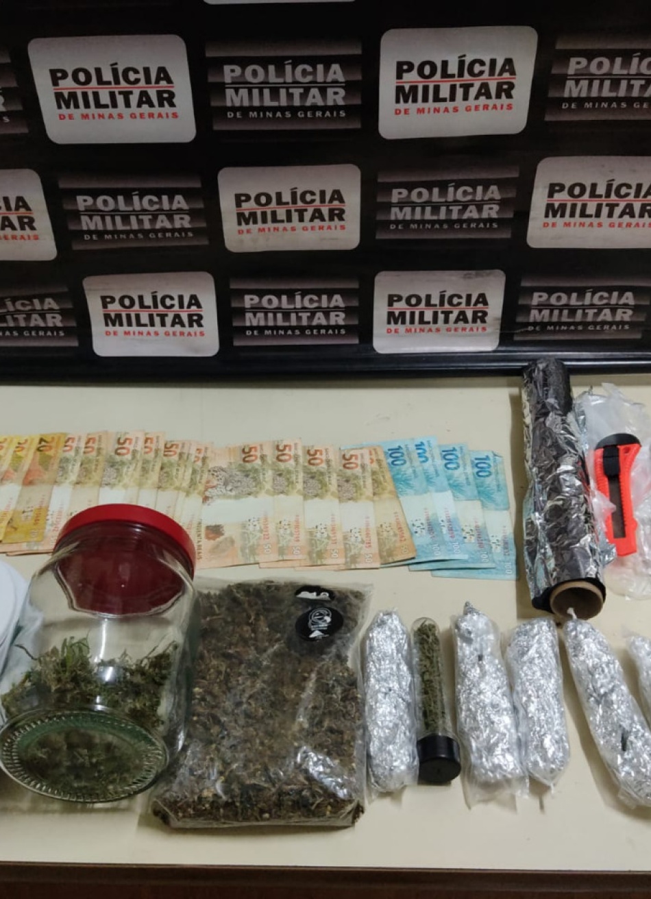 Rapaz de 19 anos é preso em Bom Despacho por tráfico de drogas